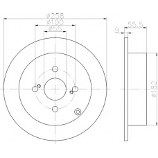 8DD 355 110-471 HELLA PAGID Тормозной диск