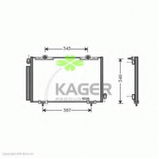 94-5865 KAGER Конденсатор, кондиционер