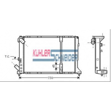 0907301 KUHLER SCHNEIDER Радиатор, охлаждение двигател