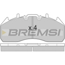 BP7326 BREMSI Комплект тормозных колодок, дисковый тормоз