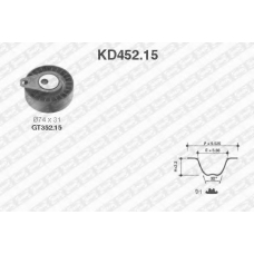 KD452.15 SNR Комплект ремня грм