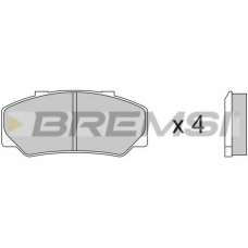BP2267 BREMSI Комплект тормозных колодок, дисковый тормоз