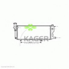 31-1314 KAGER Радиатор, охлаждение двигателя