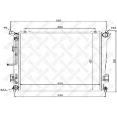 10-26547-SX STELLOX Радиатор, охлаждение двигателя