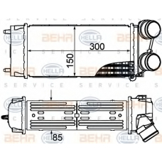 8ML 376 899-241 HELLA Интеркулер