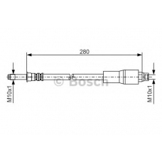 1 987 476 173 BOSCH Тормозной шланг