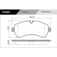 PD/661_CV Advanced FRAS-LE Комплект тормозных колодок, дисковый тормоз