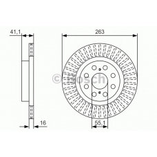 0 986 479 T57 BOSCH Тормозной диск