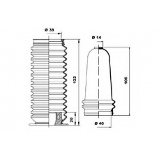 K150059 MOOG Комплект пылника, рулевое управление