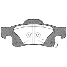 BPA1446.02 OPEN PARTS Комплект тормозных колодок, дисковый тормоз