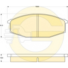 6101909 GIRLING Комплект тормозных колодок, дисковый тормоз