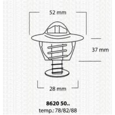 8620 5088 TRISCAN Термостат, охлаждающая жидкость