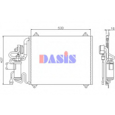 182120N AKS DASIS Конденсатор, кондиционер