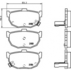 8DB 355 006-411 HELLA PAGID Комплект тормозных колодок, дисковый тормоз