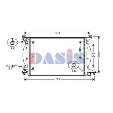 480065N AKS DASIS Радиатор, охлаждение двигателя