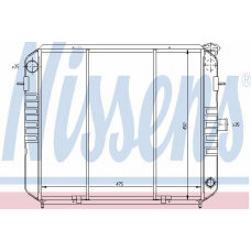 63235 NISSENS Радиатор, охлаждение двигателя