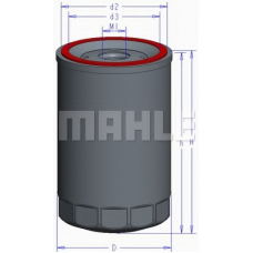 OC 895 MAHLE Масляный фильтр