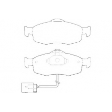 WBP21395A WAGNER LOCKHEED Комплект тормозных колодок, дисковый тормоз