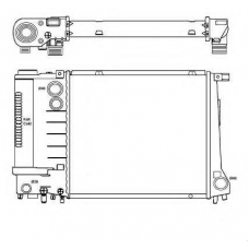 51352 NRF Радиатор, охлаждение двигателя