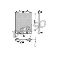 DRM21024 DENSO Радиатор, охлаждение двигателя