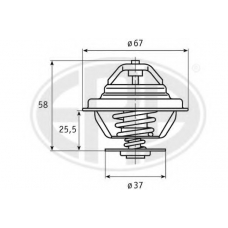 350231 ERA Термостат, охлаждающая жидкость