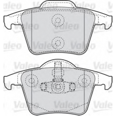 598829 VALEO Комплект тормозных колодок, дисковый тормоз