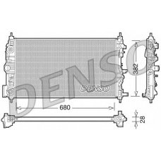 DRM15006 DENSO Радиатор, охлаждение двигателя