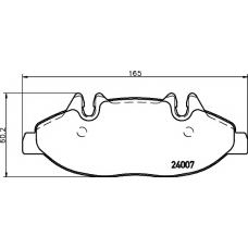 8DB 355 010-651 HELLA PAGID Комплект тормозных колодок, дисковый тормоз