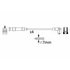 0 356 912 827 BOSCH Комплект проводов зажигания