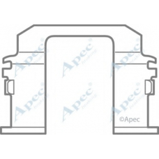 KIT447 APEC Комплектующие, тормозные колодки