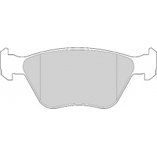 FD6511A NECTO Комплект тормозных колодок, дисковый тормоз