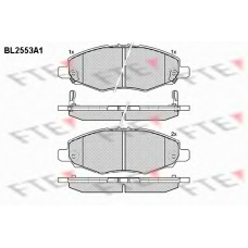 BL2553A1 FTE Комплект тормозных колодок, дисковый тормоз