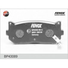 BP43089 FENOX Комплект тормозных колодок, дисковый тормоз