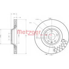 6110381 METZGER Тормозной диск