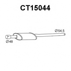 CT15044 VENEPORTE Предглушитель выхлопных газов