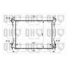 QER2530 QUINTON HAZELL Радиатор, охлаждение двигателя