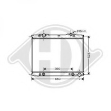 8658506 DIEDERICHS Радиатор, охлаждение двигателя
