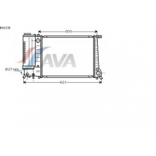 BW2135 AVA Радиатор, охлаждение двигателя