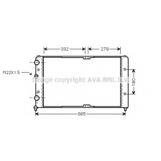 VWA2191 AVA Радиатор, охлаждение двигателя