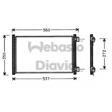 82D0225271A WEBASTO Конденсатор, кондиционер