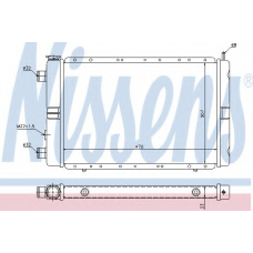 63850 NISSENS Радиатор, охлаждение двигателя