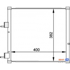 8FC 351 036-421 HELLA Конденсатор, кондиционер