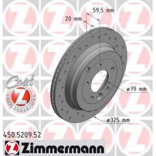 450.5209.52 ZIMMERMANN Тормозной диск