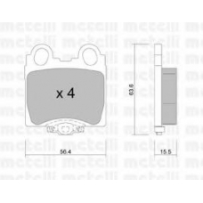 22-0758-0 METELLI Комплект тормозных колодок, дисковый тормоз