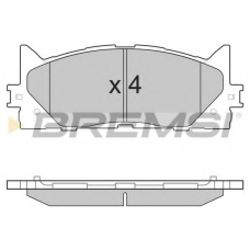 BP3253 BREMSI Комплект тормозных колодок, дисковый тормоз