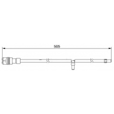 WI0576 BREMSI Сигнализатор, износ тормозных колодок
