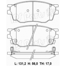 IBD-1365 IPS Parts Комплект тормозных колодок, дисковый тормоз