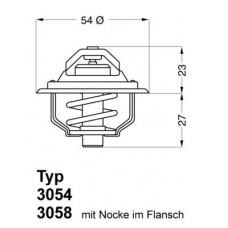 3054.92D50 WAHLER Термостат, охлаждающая жидкость