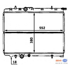 8MK 376 718-131 HELLA Радиатор, охлаждение двигателя