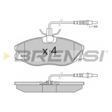 BP2683 BREMSI Комплект тормозных колодок, дисковый тормоз